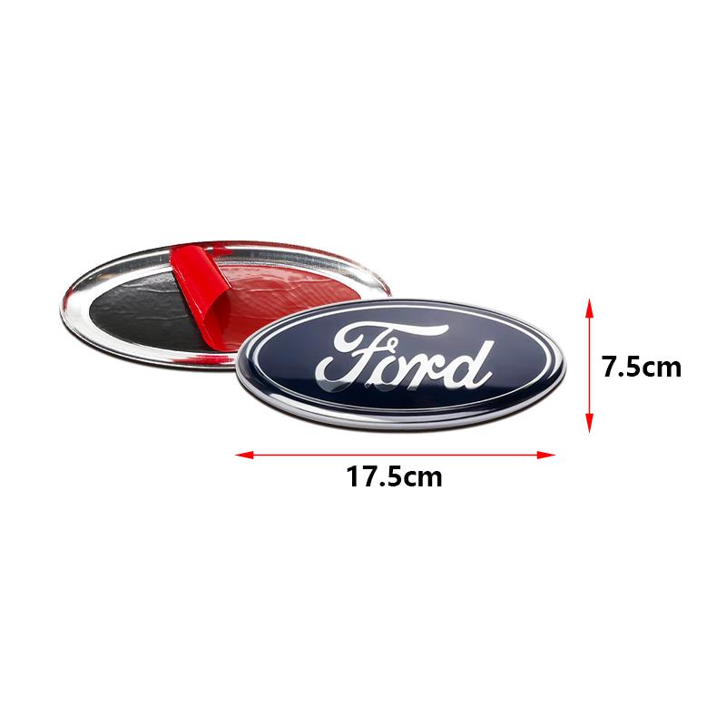 3D Aluminum Front Grill Rear Trunk Emblem Badge Cover For Ford Focus Mondeo Mustang Fiesta Kuga Fusion Auto Tuning Accessories