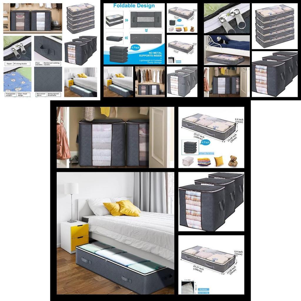 Durable Non-woven Fabric Bedside Storage Box For Clothing And Other Miscellaneous Items