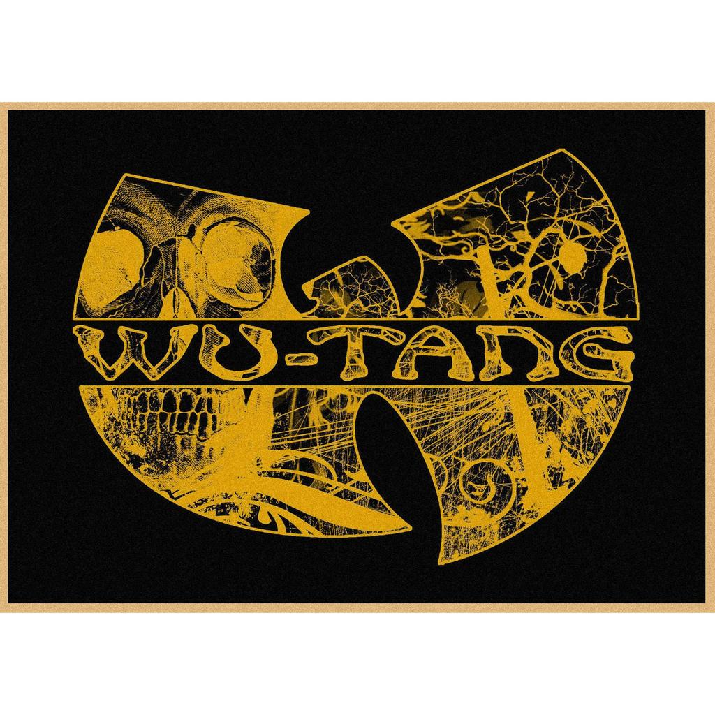 Wudang Style Wu Tang Clan Retro Kraft Paper Poster for Bar/Cafe