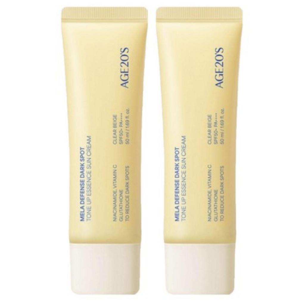 AGE20'S Mela Defense Dark Spot Tone-Up Essence Sun Cream SPF50+ PA++++ 50ml
