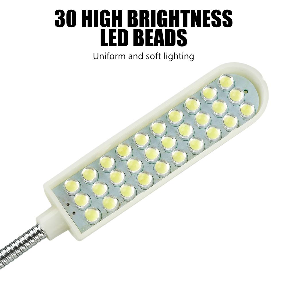 LED Sewing Machine Light, 30-LED Sewing Machine Work Light, Sewing Machine Lamp, Lighting Suitable for Sewing Machines