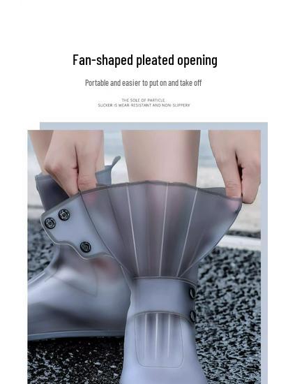 Men's & Women's Non-Slip Waterproof High-Top Overshoes for Rainy Days and Mountaineering