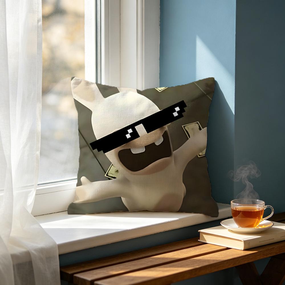 Cartoon RRabbidsing Cushion Cover Cushion Cover Set Pcs x x x Pillowcase Decorative Sofa Home Decor