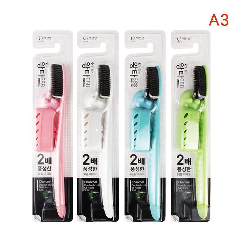 1Pc Large Head Toothbrush Adult Toothbrush Manual Toothbrush Oral Cleaning
