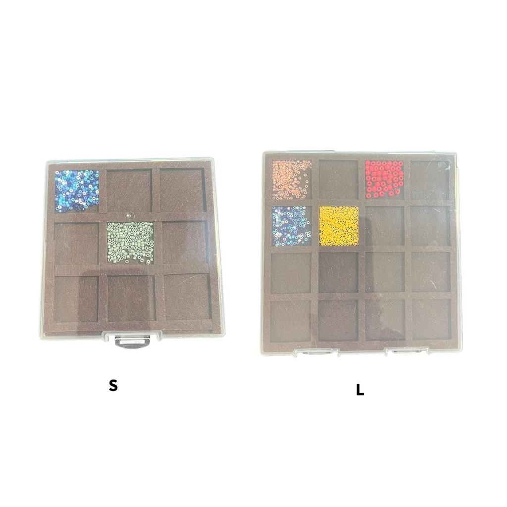 Plastic Bead Organizers With 9 Protective Felt Section Portable Designs For Jewelry Making Supplies Storage