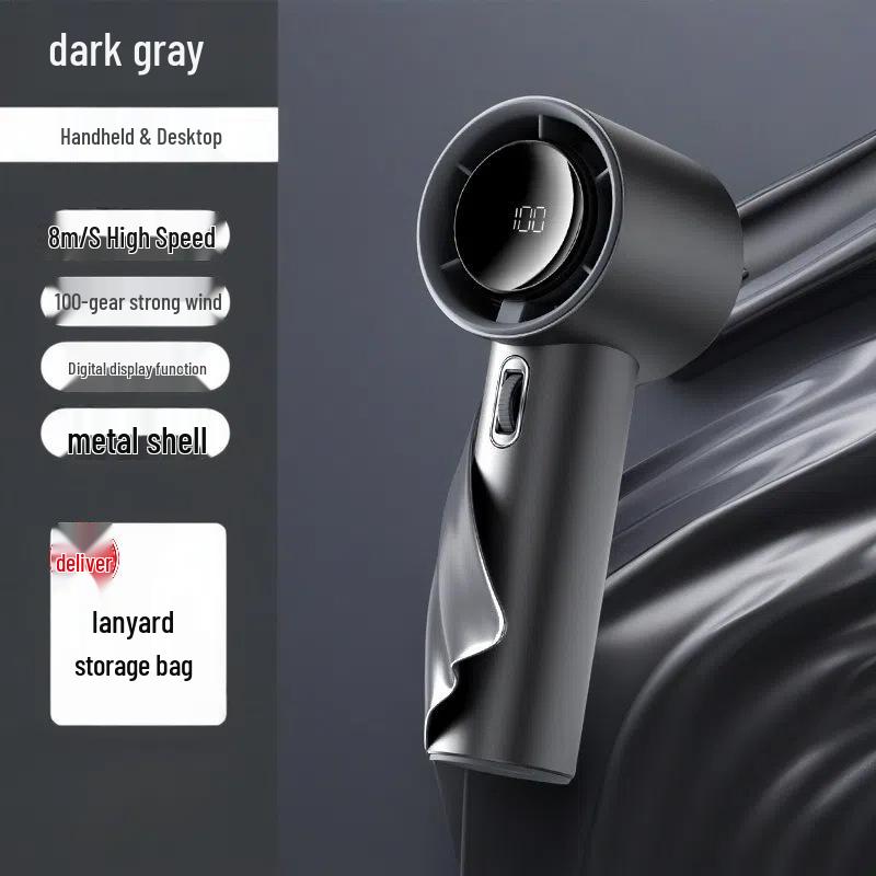 2026 Customizable High-End Handheld Fan: 100-Speed USB Rechargeable, Compact & Powerful Fan 157x59x61 mm