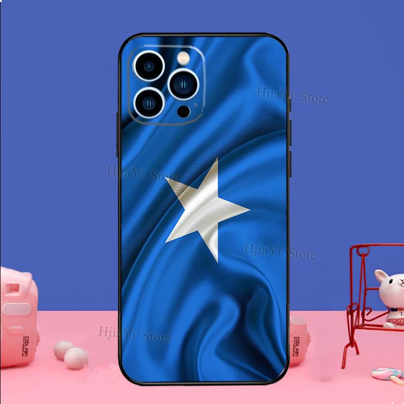Somali Somalia National Flag Phone Case For iPhone 16 15 11 12 13 14 Pro Max Mini X XS XR Plus SE2 Funda Coque Capa Cover