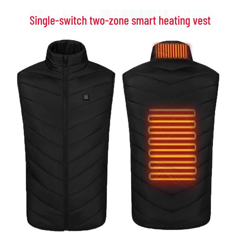 

Жилет с подогревом и воротником-стойкой с USB-зарядкой для постоянного тепла 3XL