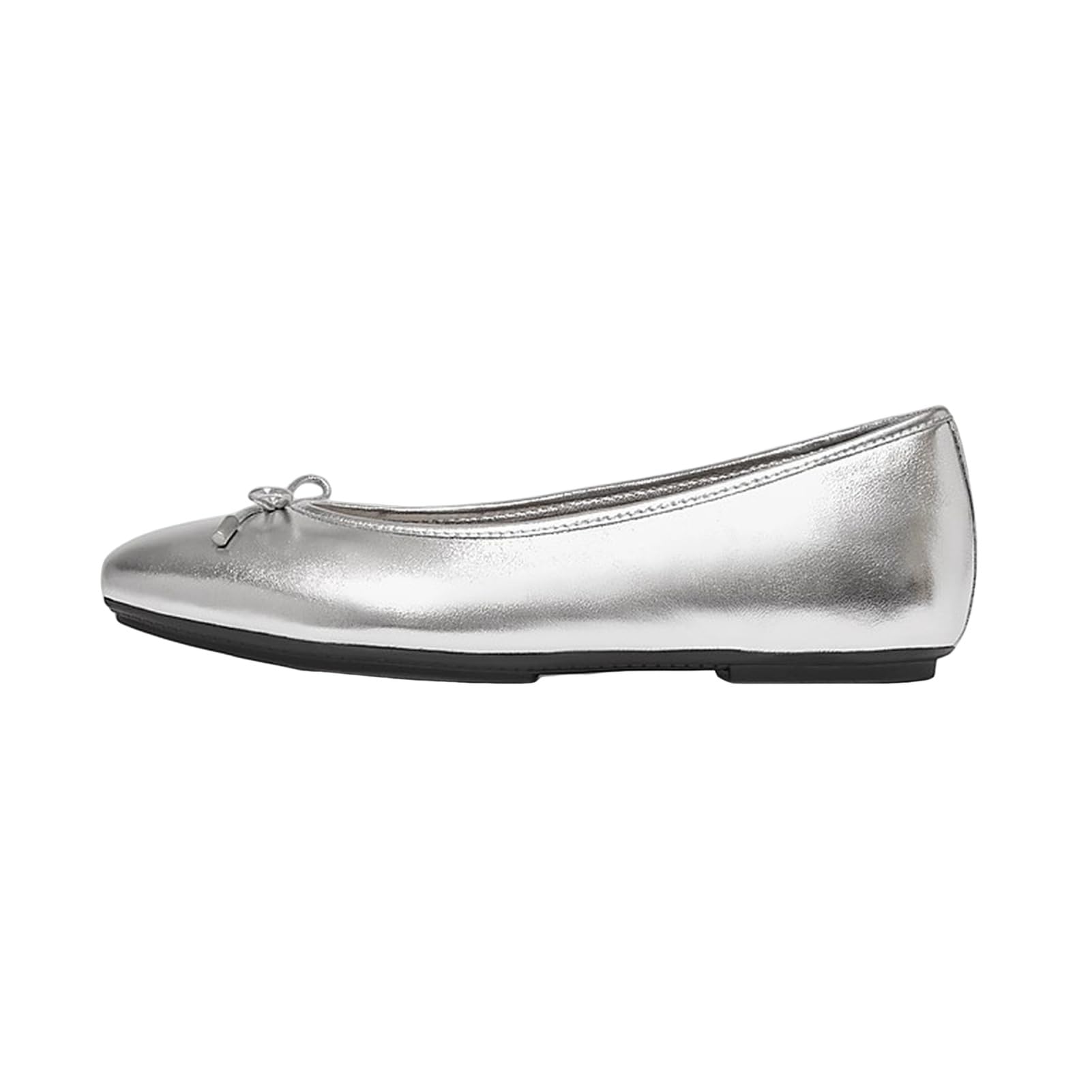 

Балетки DELICATO BOW SOFT BALLET FLATS Silver cm [Fit Flop] METALLIC-LEATER женские 22.0 серебряный