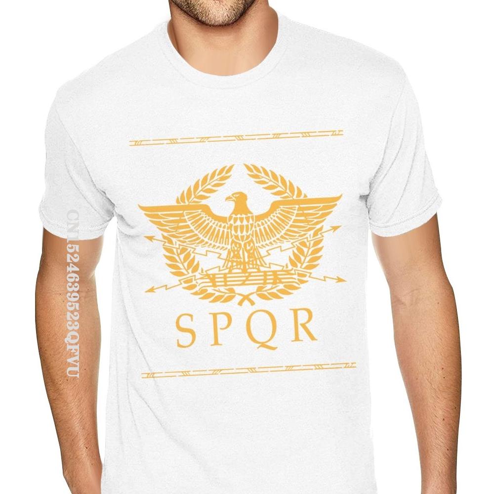 Římská říše SPQR Pánské tričko Nadměrná velikost Pro muže Design uměleckého trička Top trička pro muže Bavlněná trička Ležérní Nejnovější