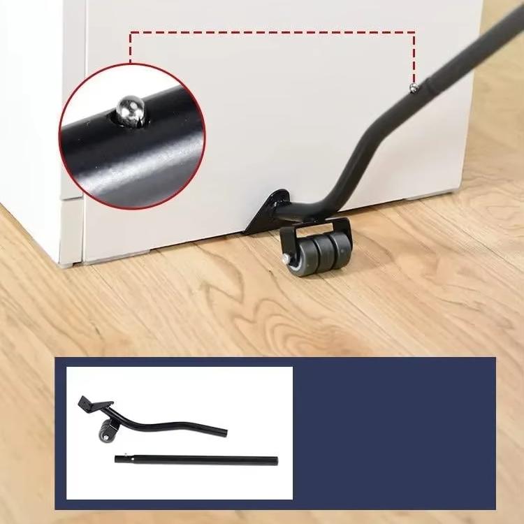 4-hjuls Stål Møbelflytter Tung Gjenstand Flytting Universell Hjulbrakett Multifunksjonelt Flytteverktøy Lager Tung Gjenstand Flytter