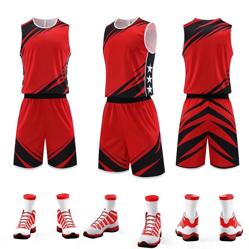 Quick-Dry Basketball Uniform Set for Adults & Kids - Custom Logo