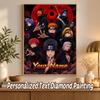 Akatsuki Naruto Custom Name Diamond Painting Personalized 5D Full Drill DIY Diamond Art Home Decor