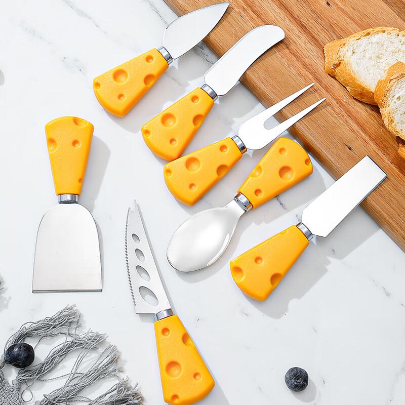 7-Piece Stainless Steel Cheese Utensil Set