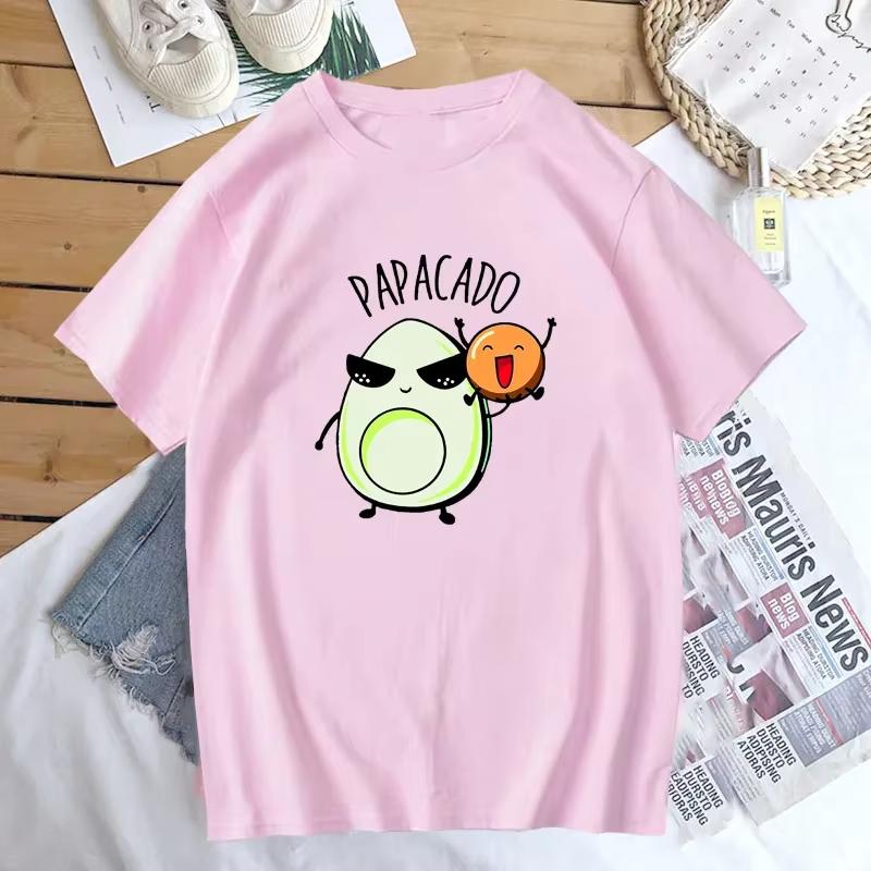 Pregnancy Announcement T Shirt Women Men Fuuny Avocado Dad Papacado Mamacado Tshirt Summer Cotton Short Sleeve Woman Clothes