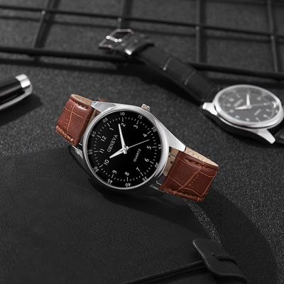 Men's Digital Watch Graduated Men's Watch Men's Belt Quartz Men's Watch Minimalist Quartz Watch