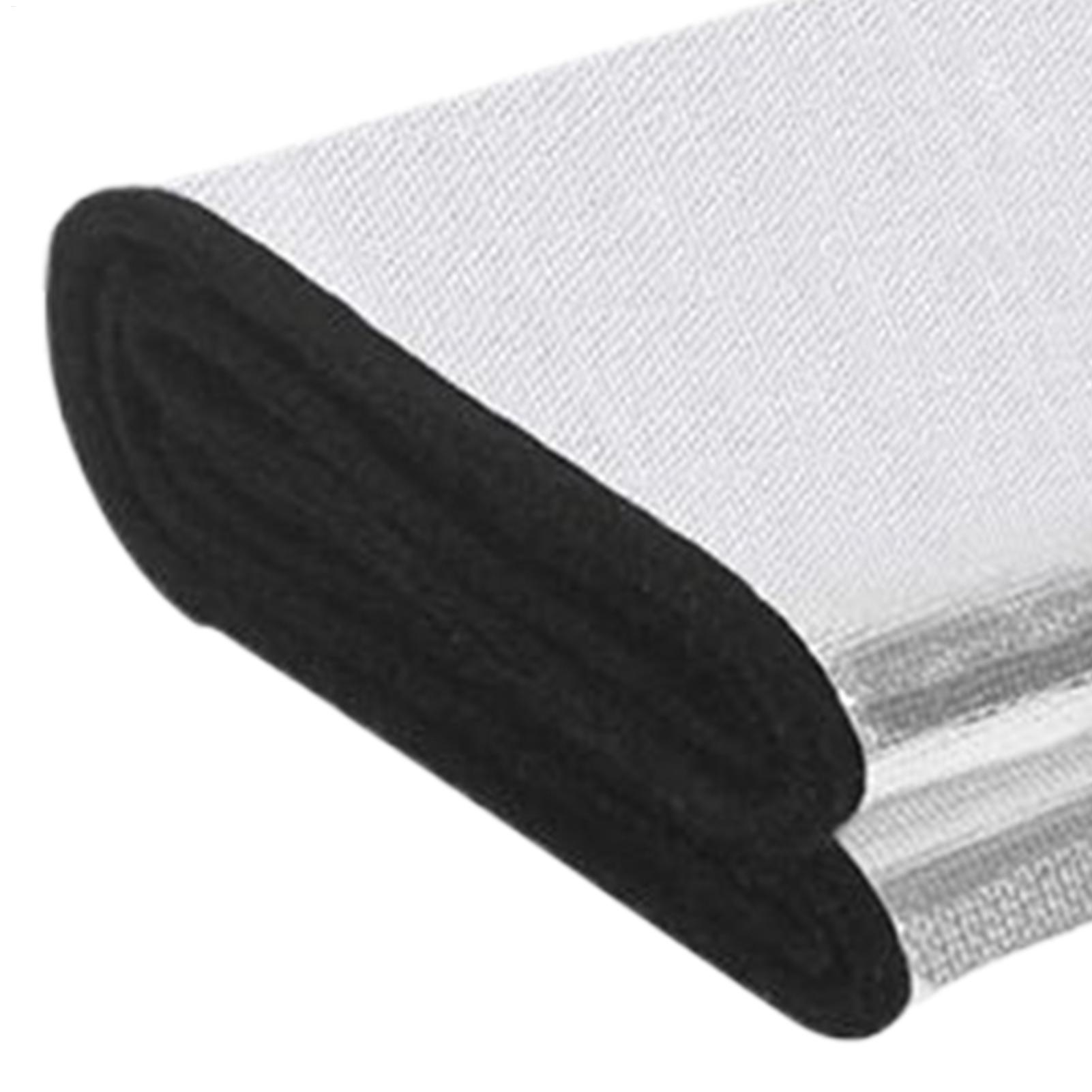 Fireproof Flexible Car Battery Insulation Cover - 40.16x7.09 Inch Cold Weather Shield for RV, Boat, Trailer, ATV, Motorcycle argento