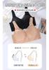Women's Lightweight Honeycomb Cup Gathering and Anti-Sagging Adjustable Bra with Large Chest and Small Lace Display
