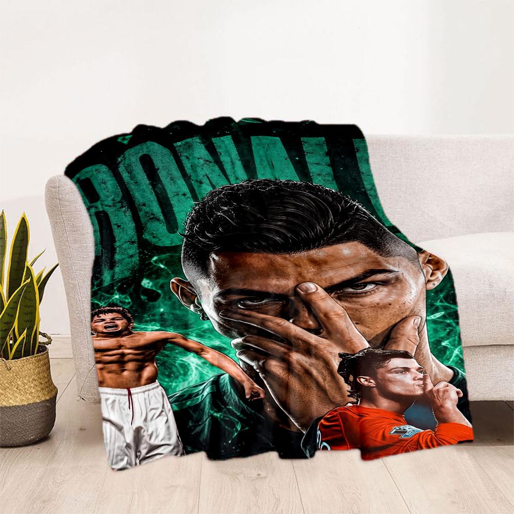 Ronaldo's Power Passion Blanket Soft Warm Cozy Great for Picnics Office Bed Four Seasons Universal Warmthful Decor