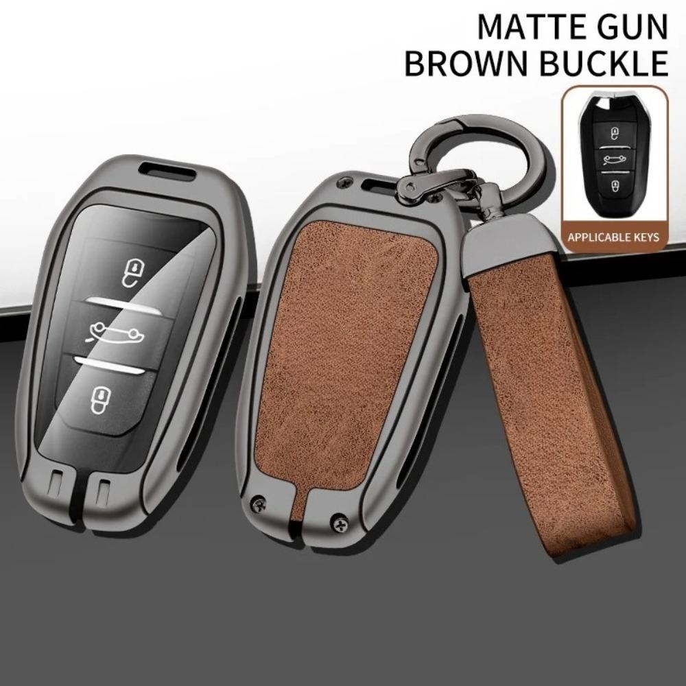 Zinc Alloy Car Key Case Cover Shell for DS DS7 DS5 DS6 DS9 New Energy DS4 Dias Protective Key Chain Bag Keyless Auto Accessories