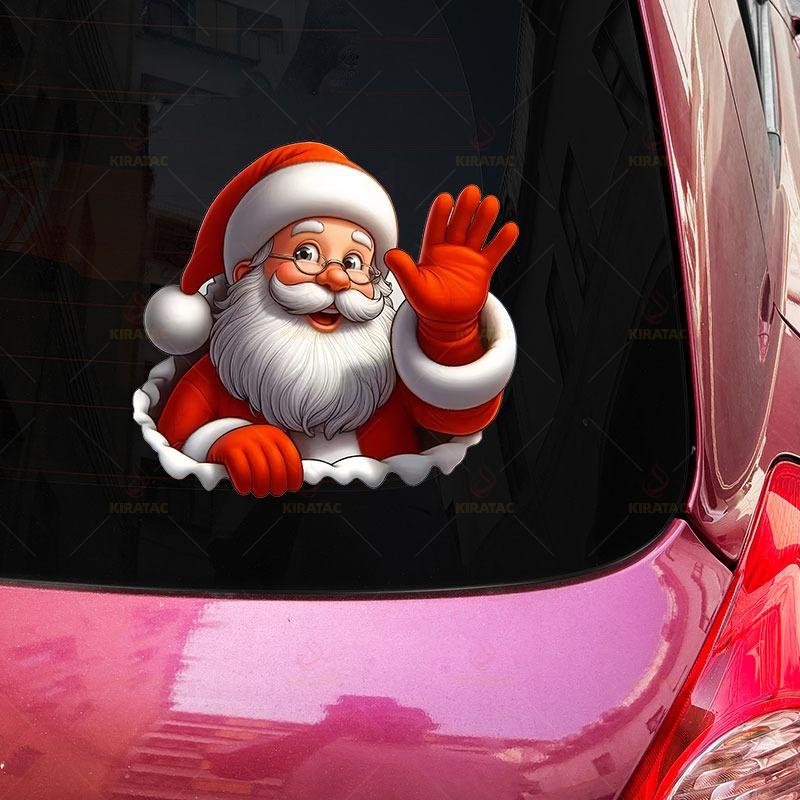 1PC Santa Claus Car Sticker for DIY Car Window Trunk Motorcycle Fairings Tailboxs Scooters Universal Waterproof Vinyl Decals