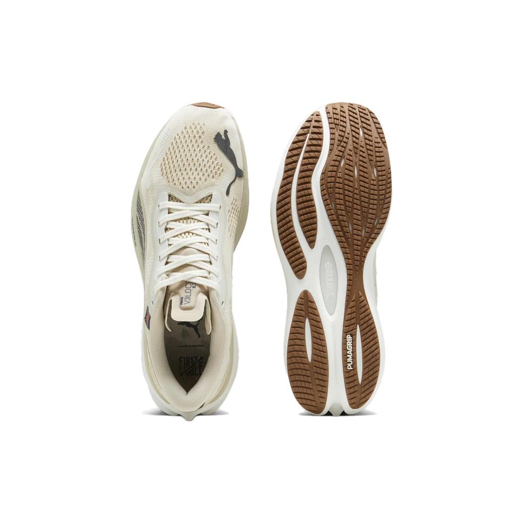 First Mile X Puma Velocity Nitro 3 Vapor Grey Putty Men Sneakers Cream Club-Navy 379574-01