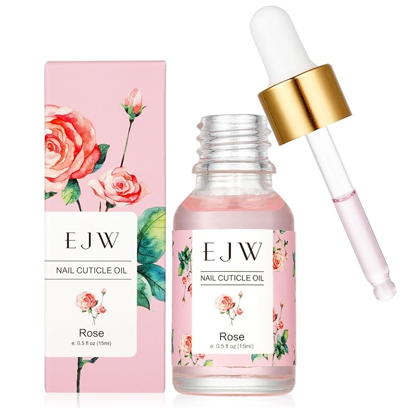 EJW Cherry Blossom Cuticle Oil for Nails, Hydrating, Moisturizing, Scented Nail Oil Cuticle Care, Infused with Jojoba & Coconut Oil, Moisturizes & ярко-розовый