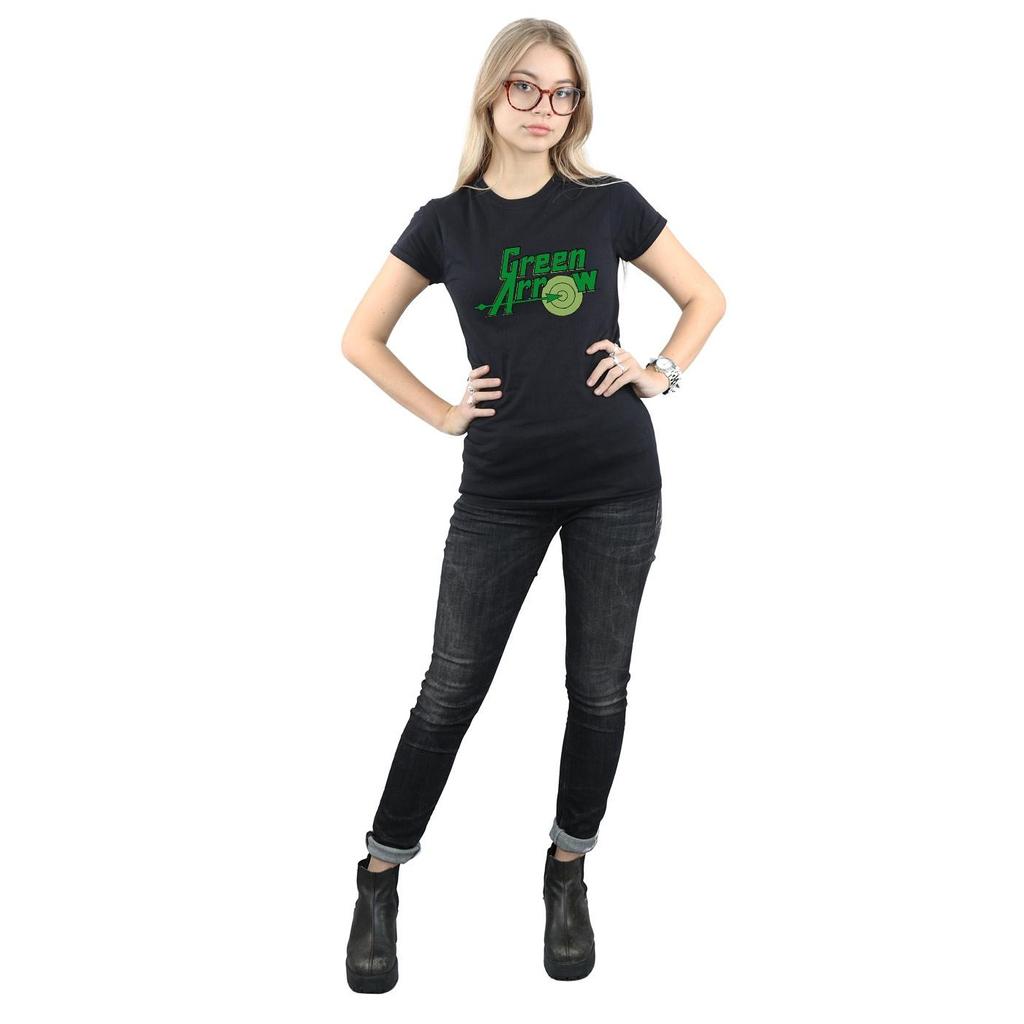 Green Arrow Womens/Ladies Logo Cotton T-Shirt