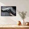Vintage Handgun Metal Tin Sign 12x8 Inch Retro Wall Art for Home Bar Garage Decor