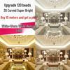 Waterproof 220V LED Strip Lights: Tri-Color, Self-Adhesive, Extra Bright for Living Room, Ceiling Trough, and Outdoor Use
