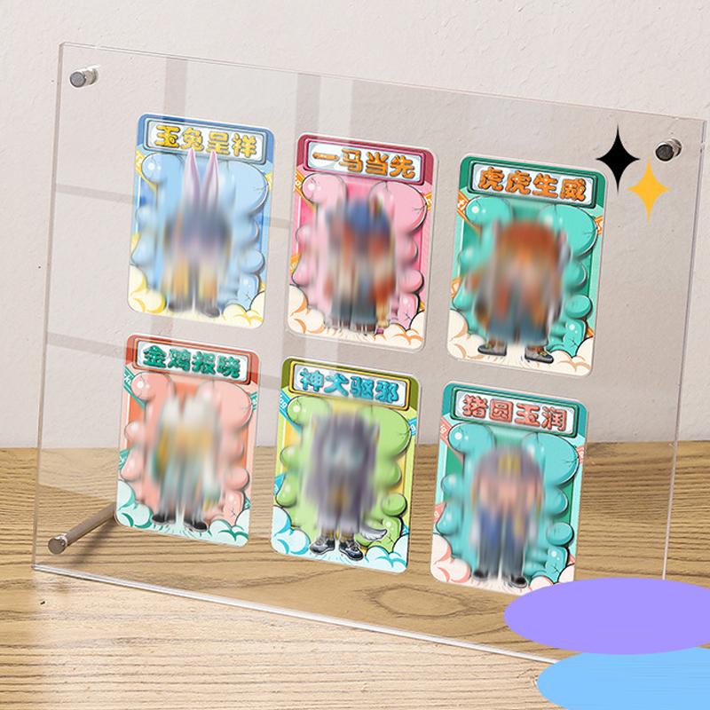 Ins Cd Bilderständer Rahmen Posterhalter Transparenter Acryl-Fotorahmen Idol Postkarten Schutzhülle Album Heim Zimmer Dekor