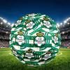 Club Santos Laguna Print Size 5 Soccer Ball, PU Wear Resistant Football for Match Training and Daily Practice, Birthday Gift for Soccer Fans