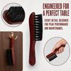 Wood Handle Billiard Table Brush Curved Handle Snooker Table Brush  For Billiard Table