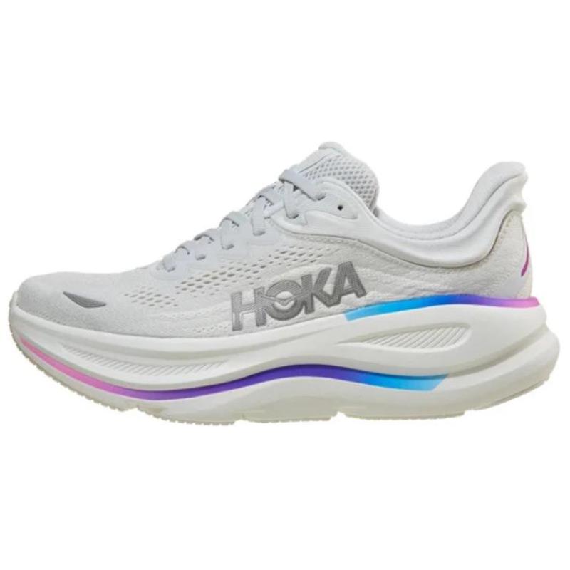 HOKA ONE ONE Bondi 9 Cosmic Grey White Mesh Women s Sneakers 1162012-CYWH 42