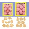 16Pieces Tropical-Leaf Cookie Cutter-Mold for Cake Decorating Mini Plastic Fondant Mold DIY Baking Tool DIY Cookie-Stamp