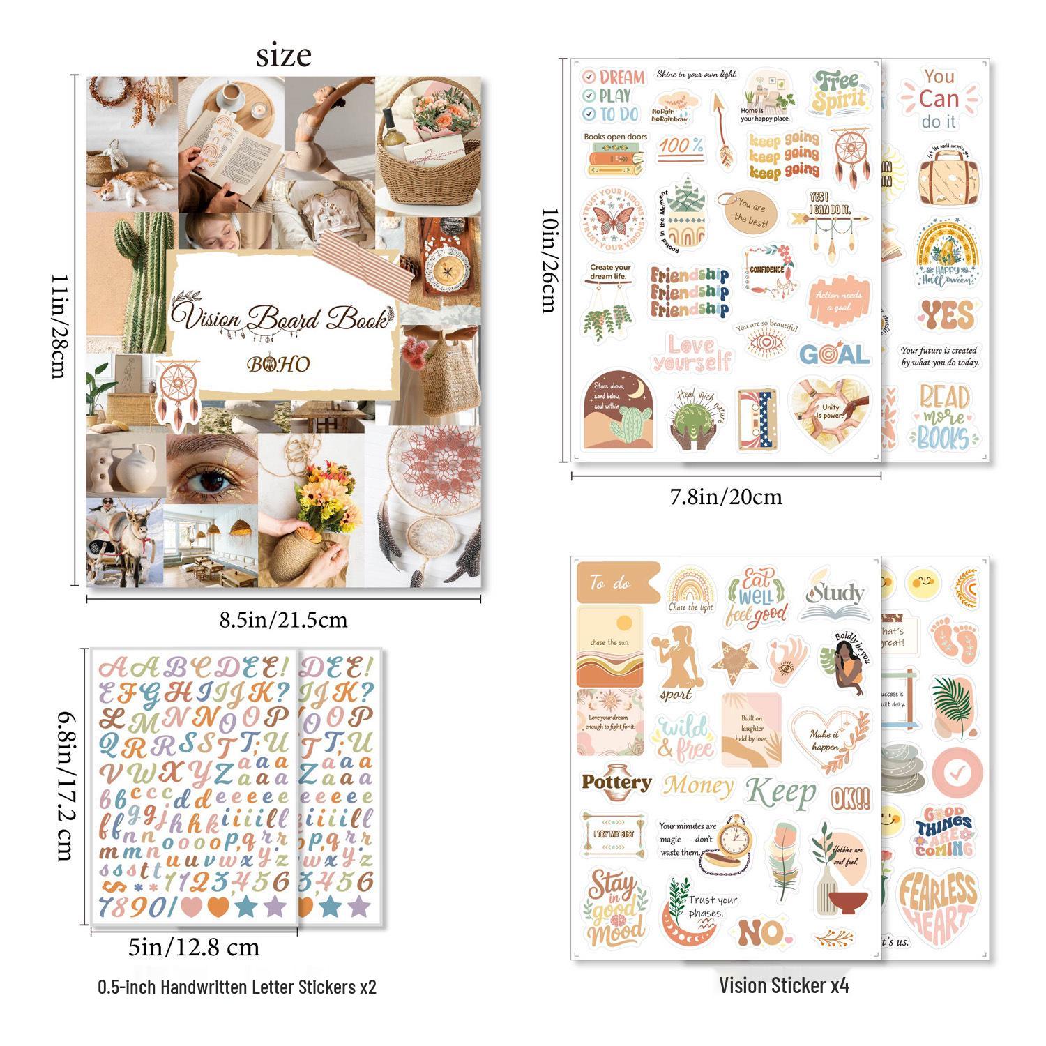 

Inspirational Dream Vision Board & DIY Journal Set