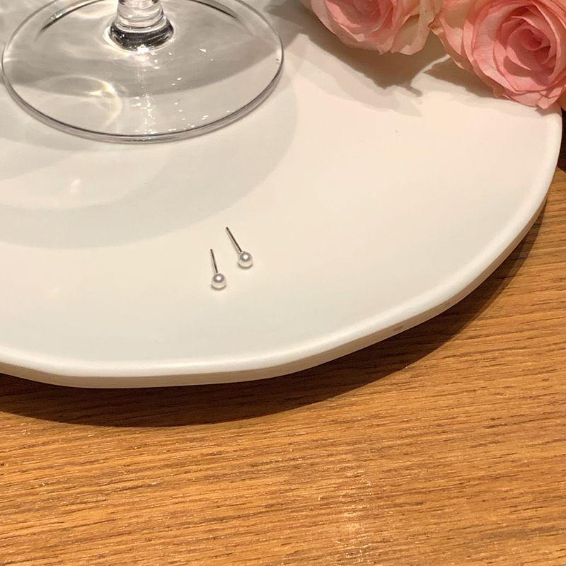 

Маленькая изысканная женская серьга-гвоздик из стерлингового серебра 925 пробы, Персиковый чай A pair of powdered zirconium earrings