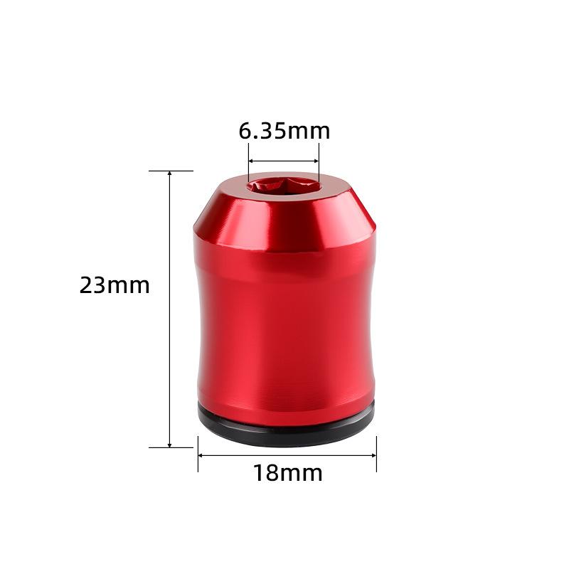 

1Pcs Magnetic Screw Rings Magnetized Ring Screwdriver Bits Aluminum Alloy 6.35mm Shank Screw Bit Magnetic Magnetizer червоний