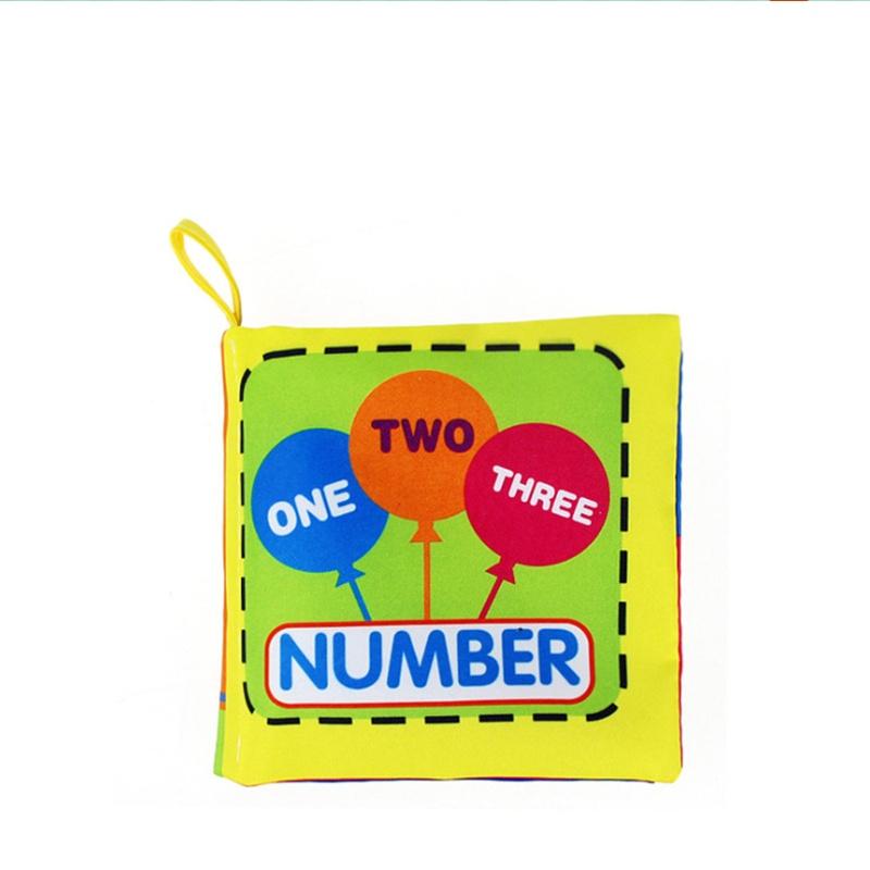 Children's Early Education Cognition Intelligence English Learning Cloth Book