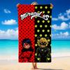 Miraculous Ladybug Schnelltrocknendes Mikrofaser-Strandtuch Weiches Saugfähiges Sandabweisendes Handtuch Für Strand Pool Reisen Sommer