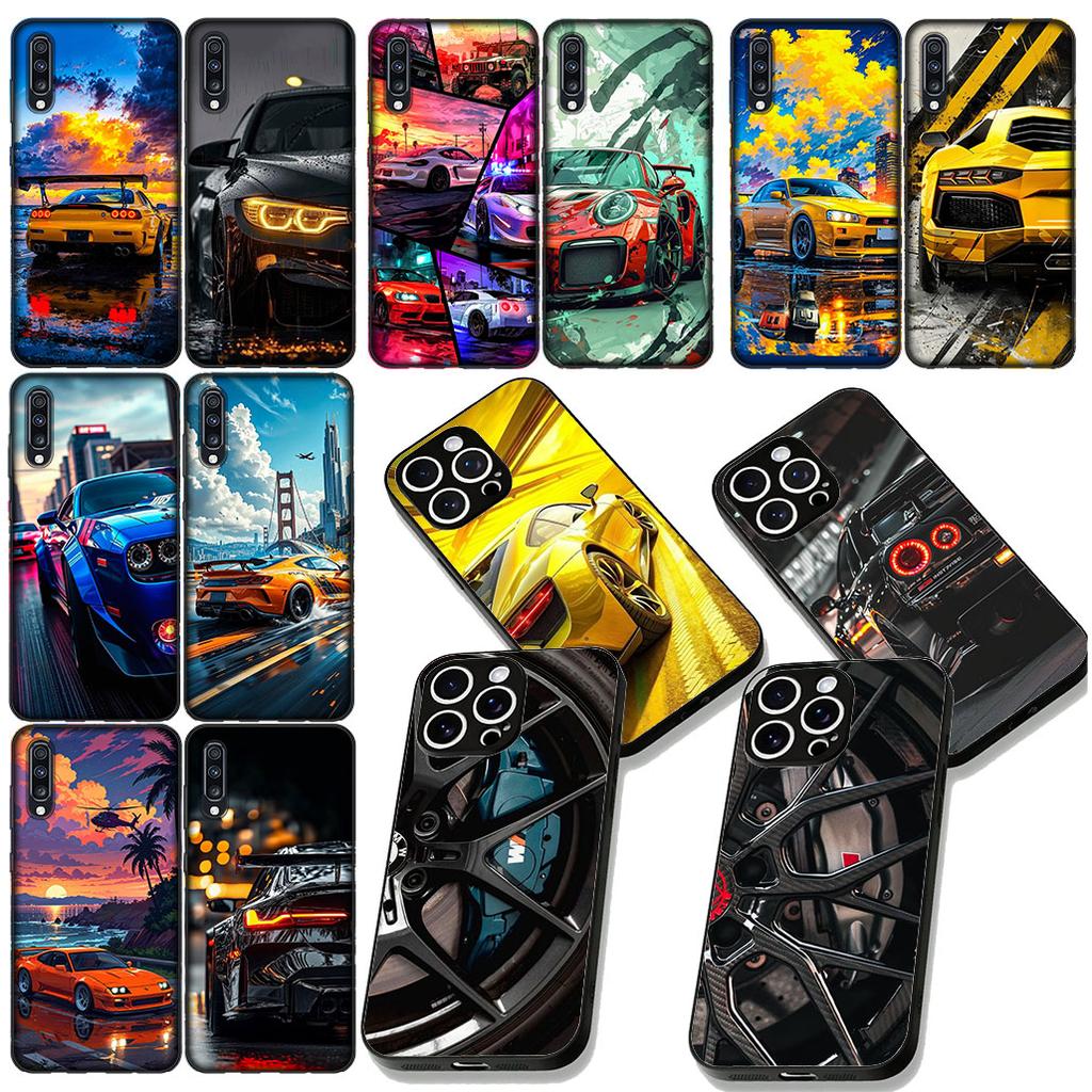Supercar Comics Super Car Taillights Phone Cover for Xiaomi Redmi Note 12 11 10 A3 Pro 10A 10C 12C Note12 5G Protective Case