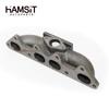 Hamsit Cast Iron Turbo Manifold For Honda Accord 94-02 EX LX F22 F22B F23A 2.2L/2.3L SOHC Flanged T3