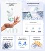 WOPOW 5.4 Bluetooth Wireless Semi-In-Ear Earphones, 2025 Model for Men and Women
