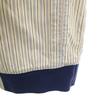 FRED PERRY Striped Pattern Long sleeve Zip hoodie L Gream Yellow Men's Used