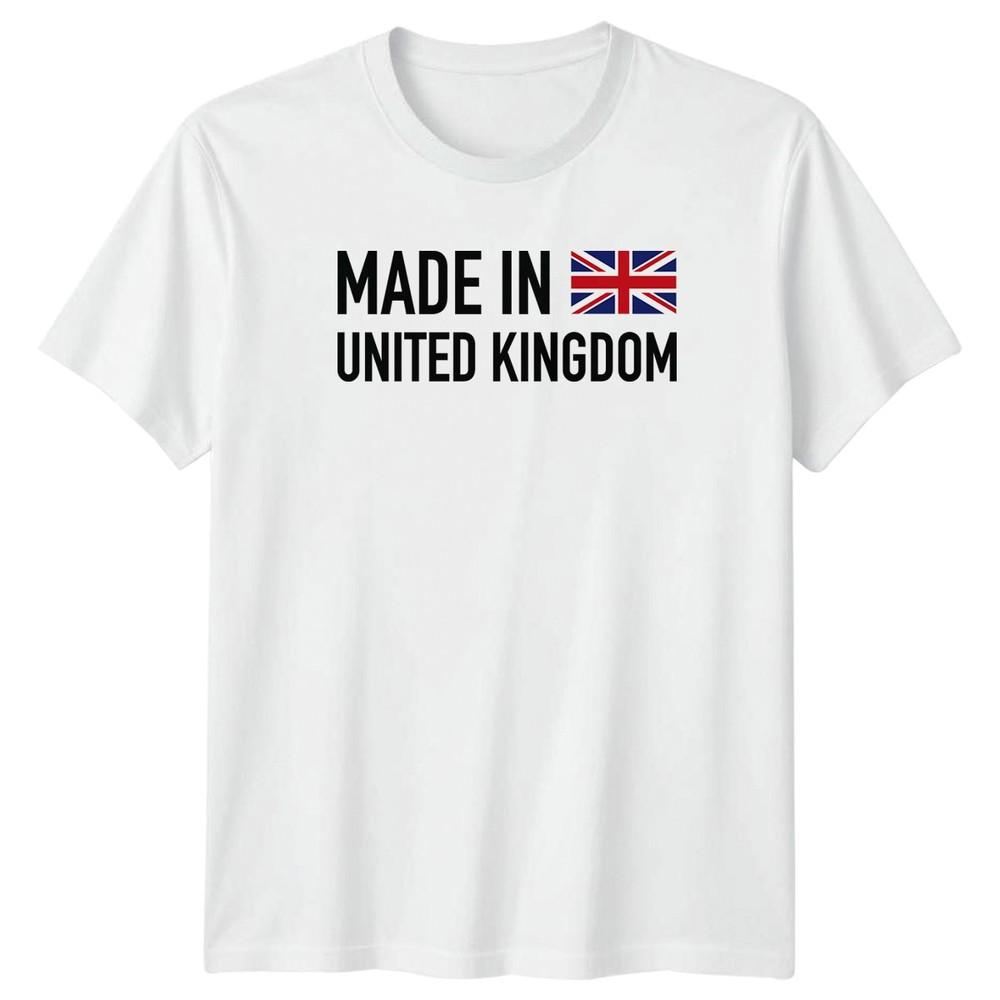 Made In United Kingdom Flag Countries Unisexs Unisexs Graphic Tee Shirt S