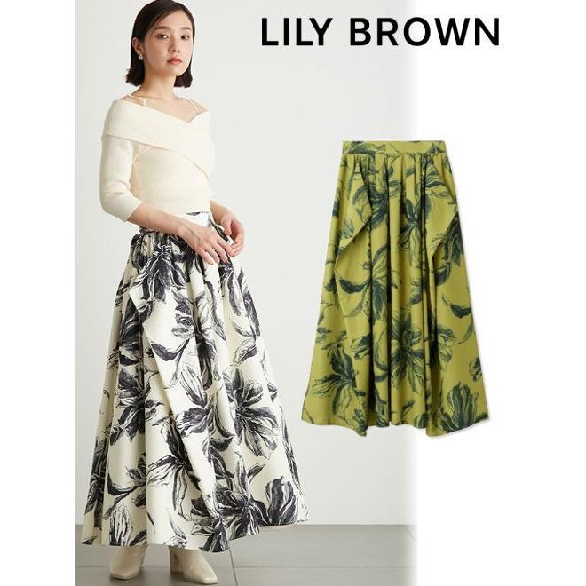 Lily Brown / Lily Brown Back Ribbon Tuck Skirt 23 Autumn/Winter LWFS234140 (60%OFF&PT5)