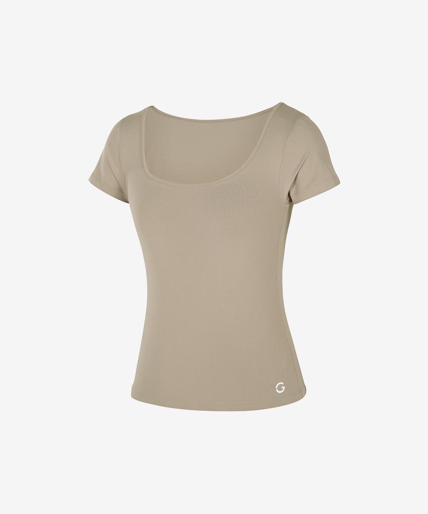 GRANDE LINE Elsoft Square Neck Short Sleeve