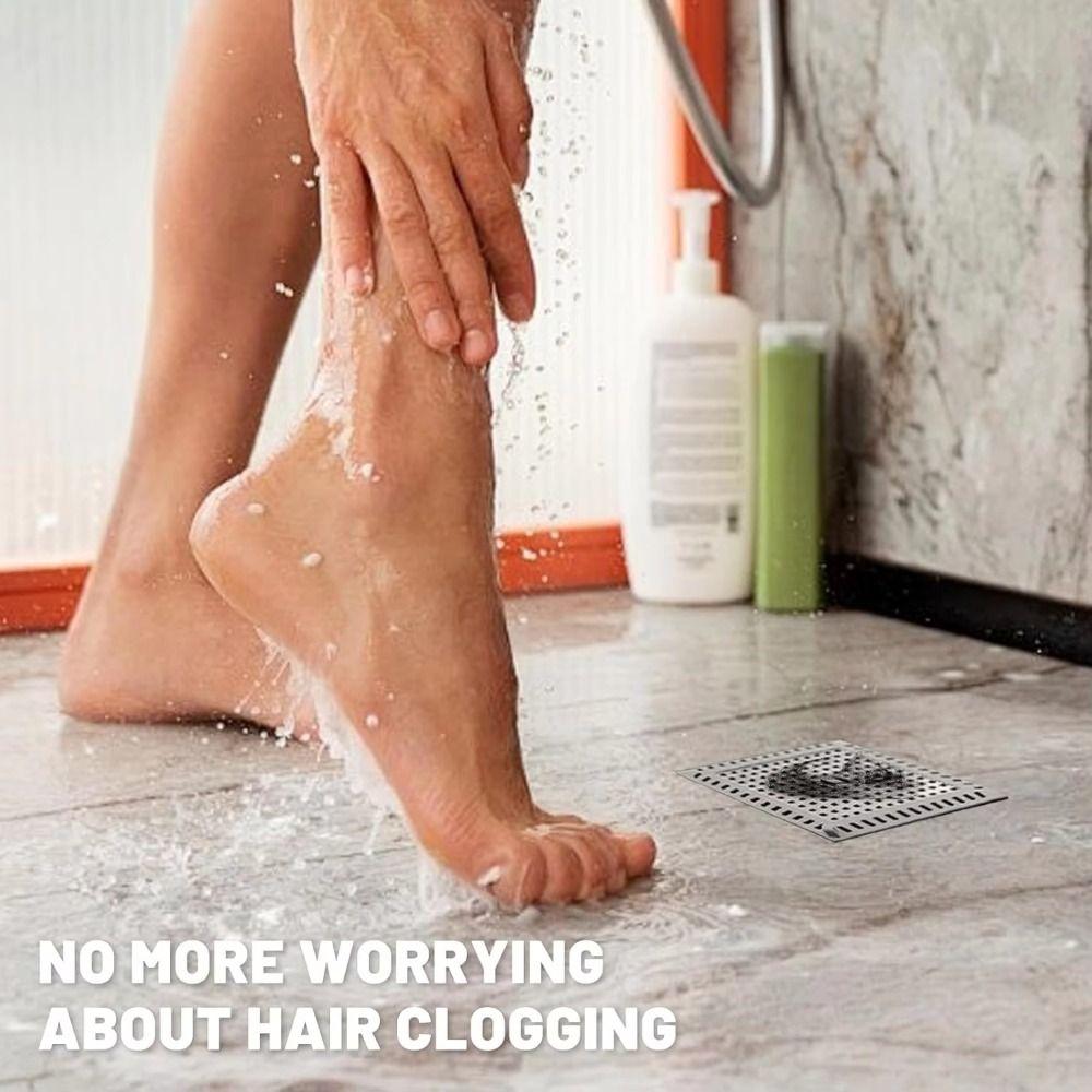 Silicone Edging Floor Drain Filter Anti-Clogging Shower Drain Cover Bathtub Hair Catcher Shower