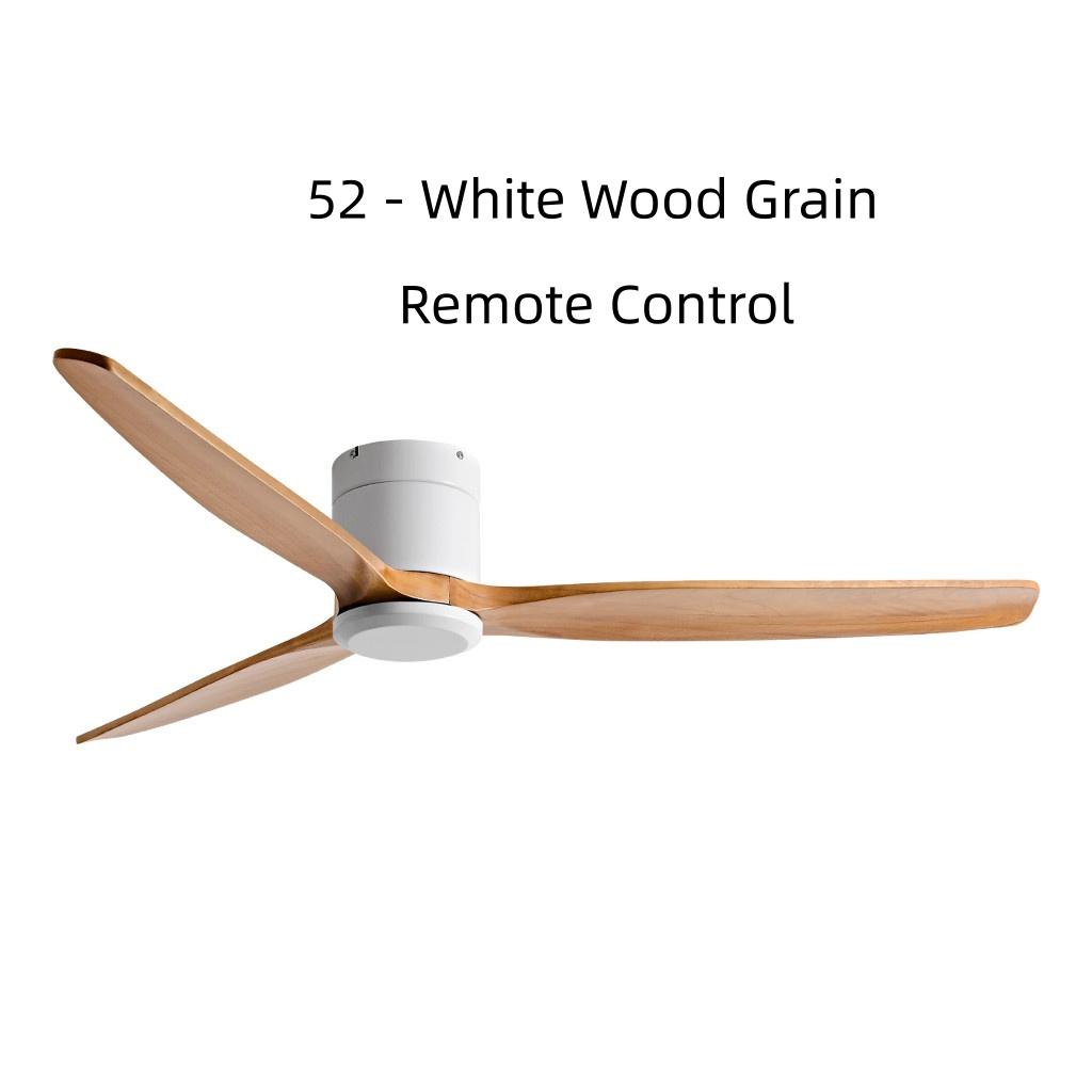 42-60" Modern Whisper-Quiet Villa Hotel Decoration Fan Commercial Ceiling Fan Style Solid Wood Blades Electric Fan