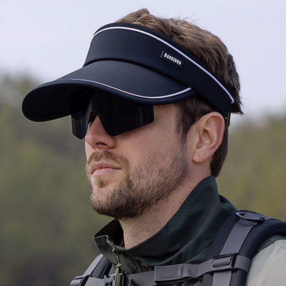 Sun Protection Sun Hat with Sunglass Adjustable Sport Hat Fashion Empty Top Cap  Cycling Climbing